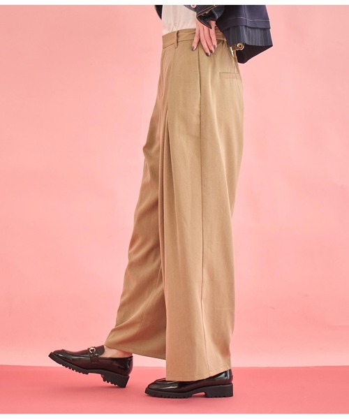 Settimissimo(セッティミッシモ)の「タックデザイン ワイド パンツ(その他パンツ・レディース・ライトグレー/ダークグレー/キャメル・FREE)」の22枚目の写真