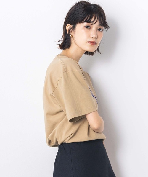 Gready Brilliant(グレディブリリアン)の「UNDERフロッキーTシャツ(Tシャツ/カットソー・レディース・ベージュ・M)」の7枚目の写真