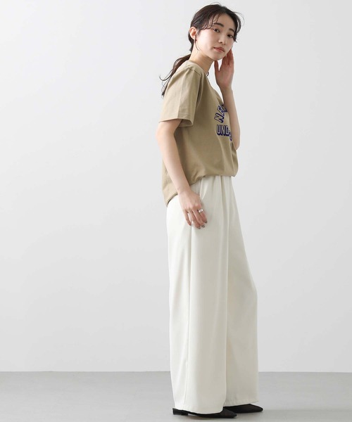 Gready Brilliant(グレディブリリアン)の「UNDERフロッキーTシャツ(Tシャツ/カットソー・レディース・ベージュ・M)」の15枚目の写真