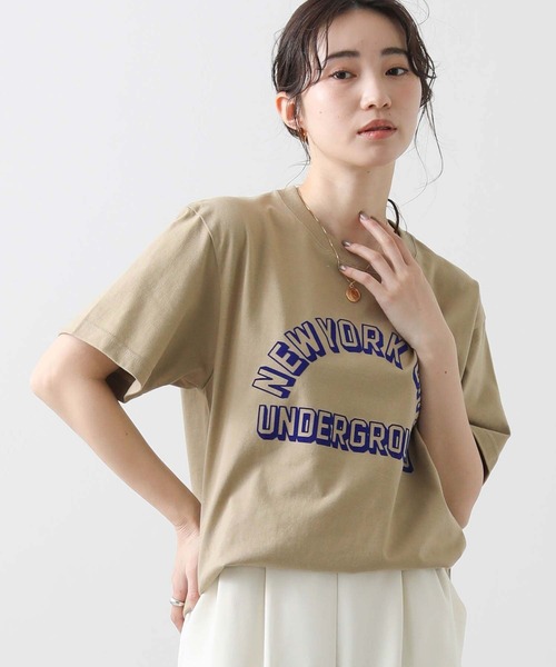 Gready Brilliant(グレディブリリアン)の「UNDERフロッキーTシャツ(Tシャツ/カットソー・レディース・ベージュ・M)」の18枚目の写真