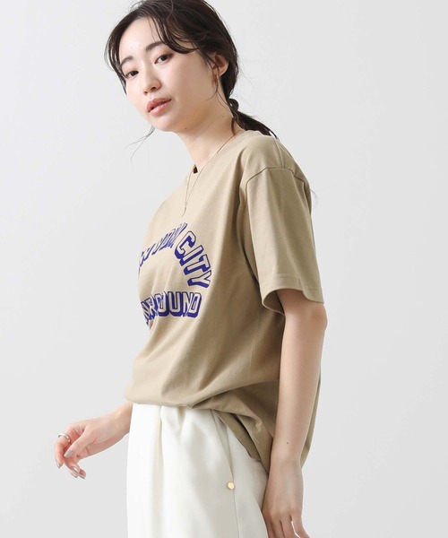 Gready Brilliant(グレディブリリアン)の「UNDERフロッキーTシャツ(Tシャツ/カットソー・レディース・ベージュ・M)」の19枚目の写真