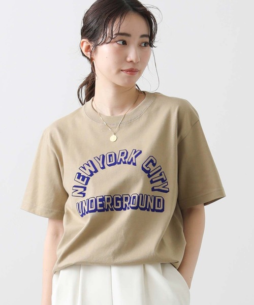 Gready Brilliant(グレディブリリアン)の「UNDERフロッキーTシャツ(Tシャツ/カットソー・レディース・ベージュ・M)」の21枚目の写真