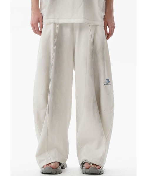 MASONPRINCE(メイソンプリンス)の「ルーズフィット シンプルロゴ スウェットパンツ XXK4329【MASONPRINCE】(スウェットパンツ・メンズ・ブラック/ライトブルー/アイボリー/ホワイト系その他/オレンジ・L/M/S/XL)」の3枚目の写真