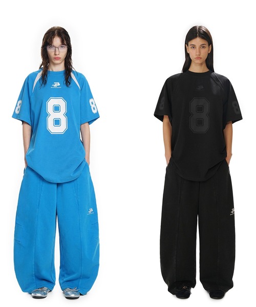 MASONPRINCE(メイソンプリンス)の「ルーズフィット シンプルロゴ スウェットパンツ XXK4329【MASONPRINCE】(スウェットパンツ・メンズ・ブラック/ライトブルー/アイボリー/ホワイト系その他/オレンジ・L/M/S/XL)」の6枚目の写真