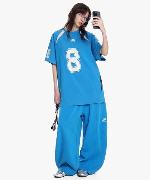 MASONPRINCE(メイソンプリンス)の「ルーズフィット シンプルロゴ スウェットパンツ XXK4329【MASONPRINCE】(スウェットパンツ・メンズ・ブラック/ライトブルー/アイボリー/ホワイト系その他/オレンジ・L/M/S/XL)」の7枚目の写真