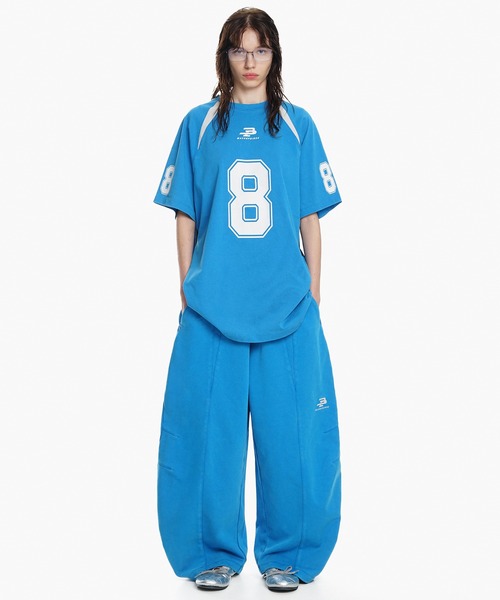 MASONPRINCE(メイソンプリンス)の「ルーズフィット シンプルロゴ スウェットパンツ XXK4329【MASONPRINCE】(スウェットパンツ・メンズ・ブラック/ライトブルー/アイボリー/ホワイト系その他/オレンジ・L/M/S/XL)」の8枚目の写真