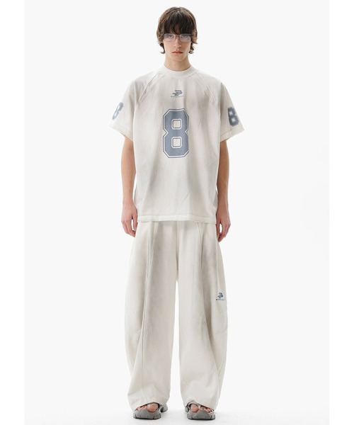 MASONPRINCE(メイソンプリンス)の「ルーズフィット シンプルロゴ スウェットパンツ XXK4329【MASONPRINCE】(スウェットパンツ・メンズ・ブラック/ライトブルー/アイボリー/ホワイト系その他/オレンジ・L/M/S/XL)」の22枚目の写真