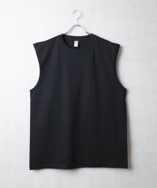 INNOCENT（イノセント）の「【DF001】【D-FACTORY】6.6オンス プレミアム コンフォート ノースリーブ（タンクトップ・メンズ・ブラック/ホワイト・LARGE/X-LARGE/MEDIUM）」の2枚目の写真