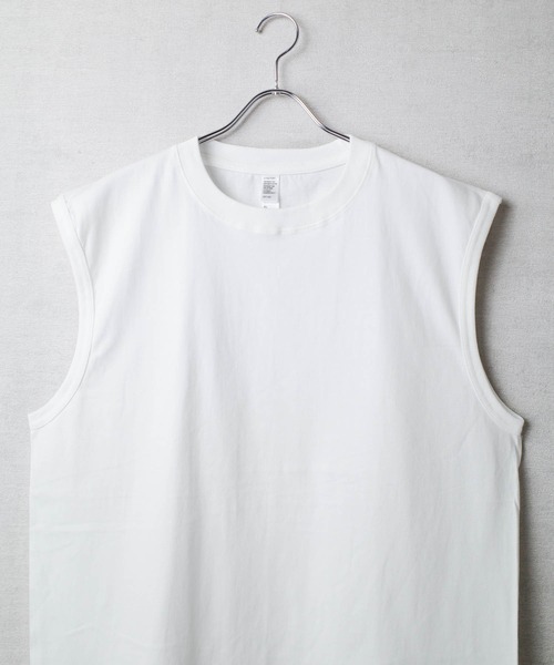 INNOCENT（イノセント）の「【DF001】【D-FACTORY】6.6オンス プレミアム コンフォート ノースリーブ（タンクトップ・メンズ・ブラック/ホワイト・LARGE/X-LARGE/MEDIUM）」の9枚目の写真
