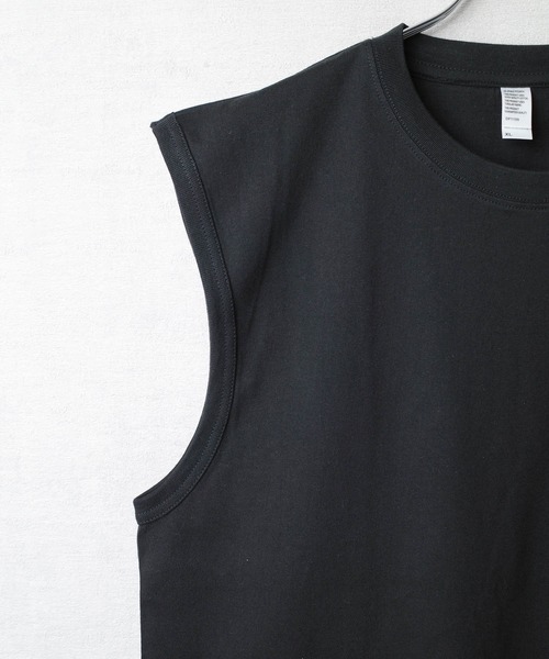 INNOCENT（イノセント）の「【DF001】【D-FACTORY】6.6オンス プレミアム コンフォート ノースリーブ（タンクトップ・メンズ・ブラック/ホワイト・LARGE/X-LARGE/MEDIUM）」の12枚目の写真