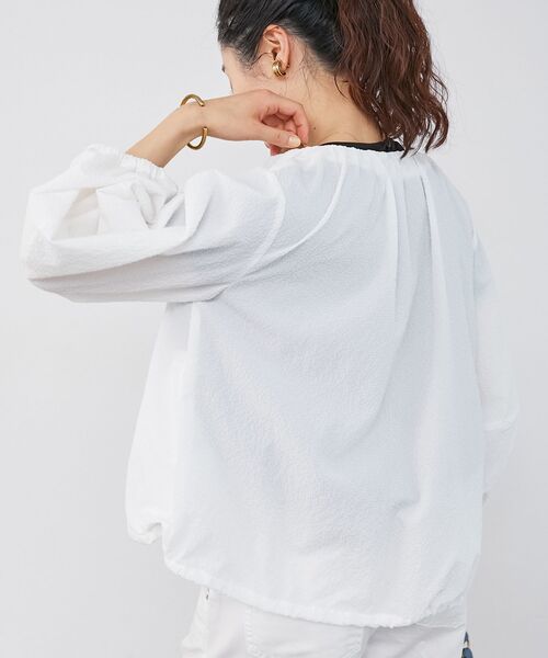 le.coeur blanc(ルクールブラン)の「カラミタンブラーランタンスリーブブルゾン(ブルゾン・レディース・ブラック/ベージュ/オフホワイト・38)」の16枚目の写真