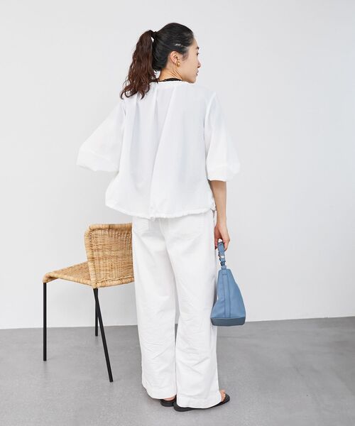le.coeur blanc(ルクールブラン)の「カラミタンブラーランタンスリーブブルゾン(ブルゾン・レディース・ブラック/ベージュ/オフホワイト・38)」の21枚目の写真