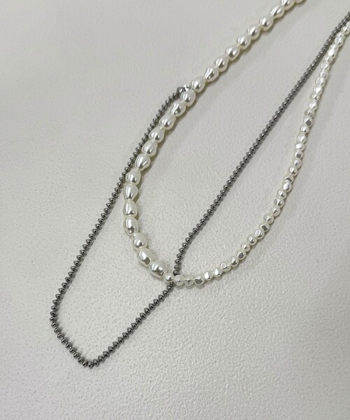 fredy emue（フレディエミュ）の「パールチェーンアシメネックレス（ネックレス・レディース・シルバー/ゴールド・FREE）」の8枚目の写真