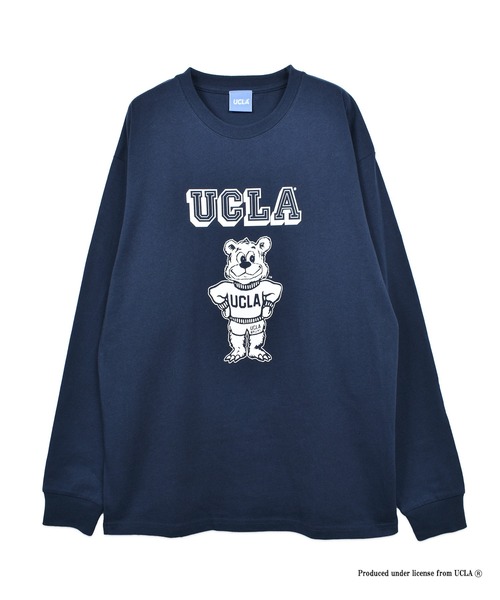 UCLA(ユーシーエルエー)の「【UCLA】 別注ロングスリーブプリントTEE ロンT(Tシャツ/カットソー・メンズ・トップグレー/ネイビー/ホワイト・2/3/4)」の3枚目の写真