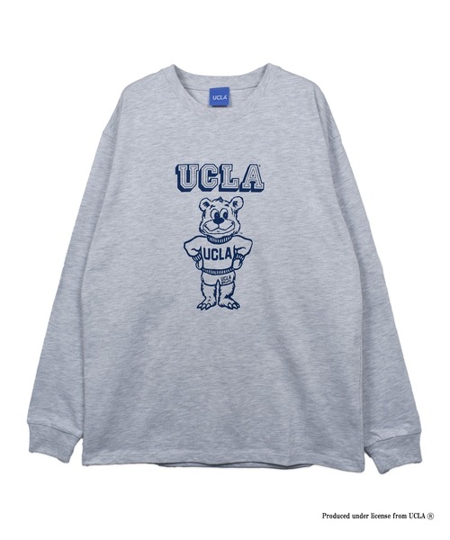 UCLA(ユーシーエルエー)の「【UCLA】 別注ロングスリーブプリントTEE ロンT(Tシャツ/カットソー・メンズ・トップグレー/ネイビー/ホワイト・2/3/4)」の2枚目の写真