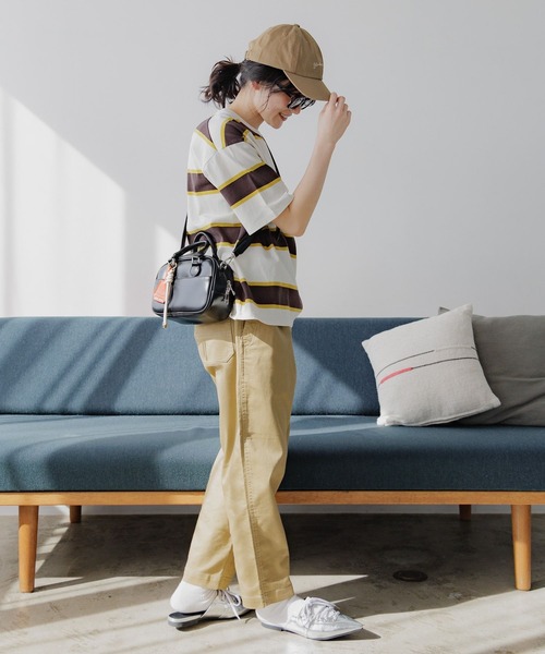 niko and...(ニコアンド)の「COLORマイスターTシャツ(Tシャツ/カットソー・レディース・ネイビー/ホワイト/ブラック/オフホワイト/アイボリー/グリーン・MEDIUM/LARGE)」の8枚目の写真