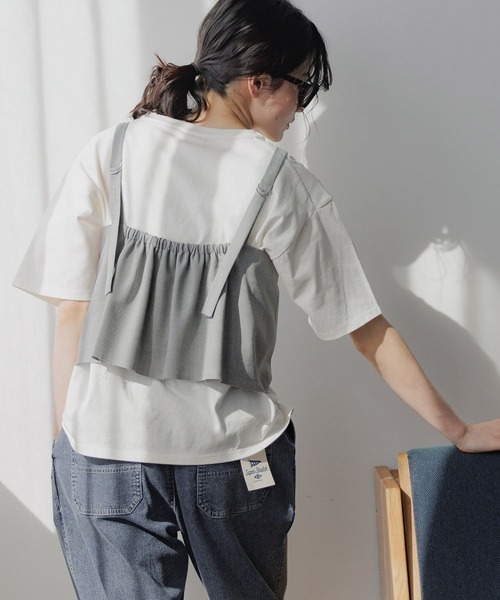 niko and...(ニコアンド)の「COLORマイスターTシャツ(Tシャツ/カットソー・レディース・ネイビー/ホワイト/ブラック/オフホワイト/アイボリー/グリーン・MEDIUM/LARGE)」の15枚目の写真