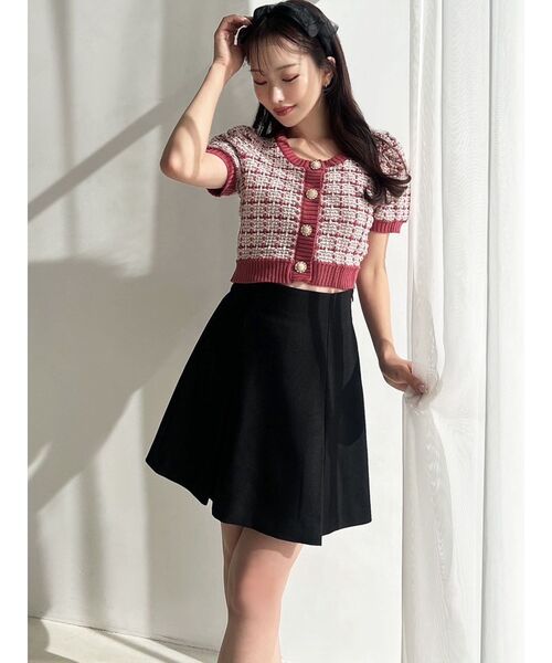 RESEXXY(リゼクシー)の「バイカラーニットトップス【セットアップ着用可能】(ニット/セーター・レディース・ブルー/ブラック/ピンク・FREE)」の15枚目の写真