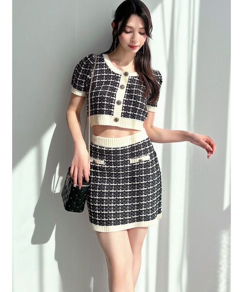 RESEXXY(リゼクシー)の「バイカラーニットトップス【セットアップ着用可能】(ニット/セーター・レディース・ブルー/ブラック/ピンク・FREE)」の18枚目の写真