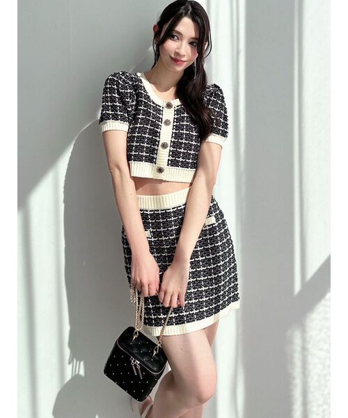 RESEXXY(リゼクシー)の「バイカラーニットトップス【セットアップ着用可能】(ニット/セーター・レディース・ブルー/ブラック/ピンク・FREE)」の19枚目の写真