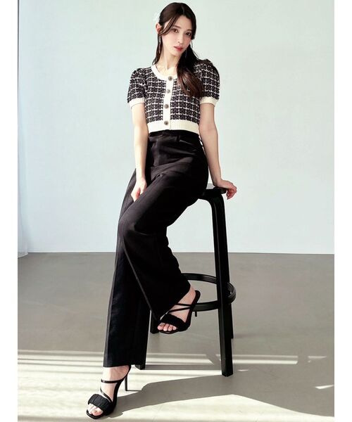 RESEXXY(リゼクシー)の「バイカラーニットトップス【セットアップ着用可能】(ニット/セーター・レディース・ブルー/ブラック/ピンク・FREE)」の22枚目の写真