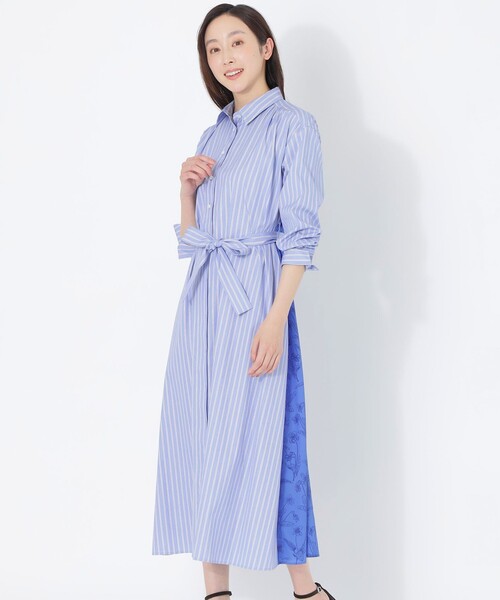 シャツワンピース　Sanyo Essentials ESSENTIALS WARDROBE】ウォッシャブルワンピース(ワンピース)｜S