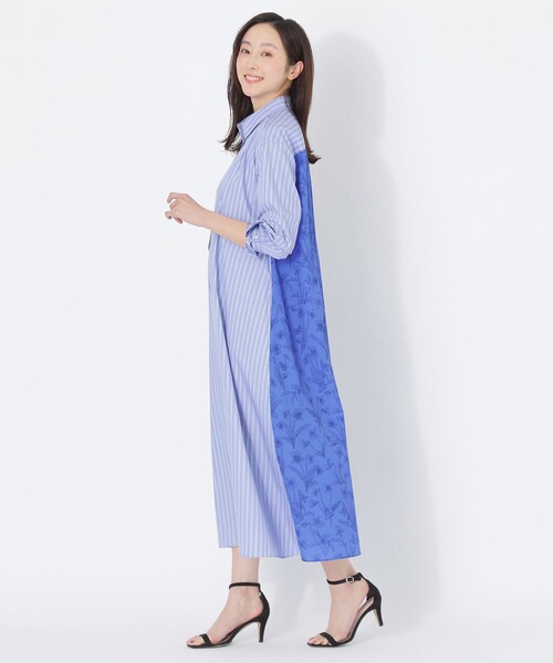 シャツワンピース　Sanyo Essentials ESSENTIALS WARDROBE】ウォッシャブルワンピース(ワンピース)｜S