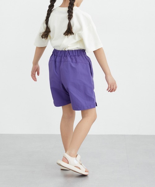 【関税込み】Pushbutton グリーン ポリエステル ショートパンツ BASICツイルショートパンツ[品番：MKSW0052820]｜EVRIS