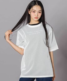 オーバーメッシュTシャツ＆半袖Tシャツセット(130~160cm)