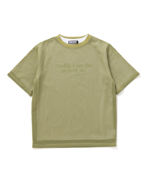 ZIDDY（ジディ）の「オーバーメッシュTシャツ＆半袖Tシャツセット(130~160cm)（セットアップ・キッズ・ホワイト/ブラック・140cm/150cm/130cm/FREE）」の12枚目の写真