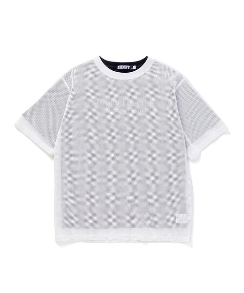 ZIDDY（ジディ）の「オーバーメッシュTシャツ＆半袖Tシャツセット(130~160cm)（セットアップ・キッズ・ホワイト/ブラック・140cm/150cm/130cm/FREE）」の21枚目の写真