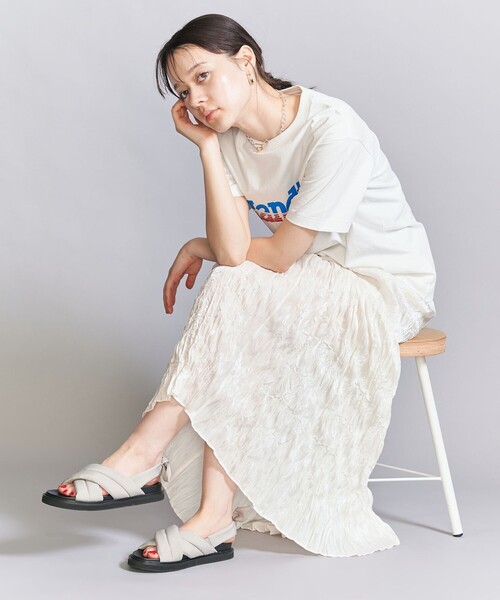 バックリボンストラップ サンダル（サンダル）｜BEAUTY&YOUTH