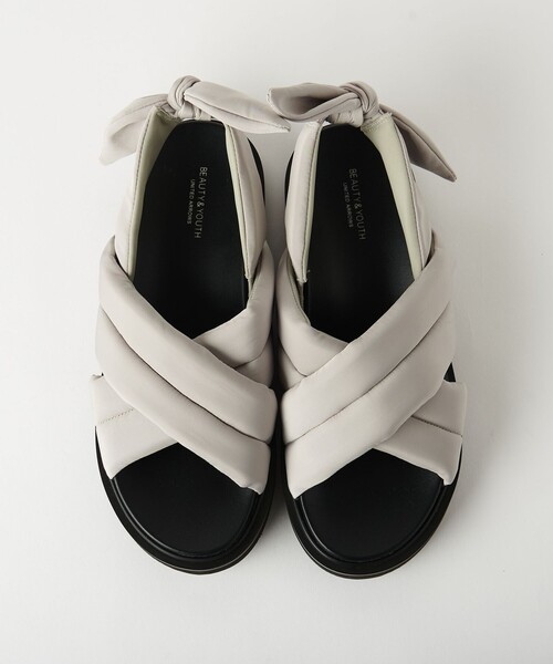 BEAUTY&YOUTH UNITED ARROWS(ビューティーアンドユースユナイテッドアローズ)の「バックリボンストラップ サンダル(サンダル・レディース・ブラック/ライトグレー・36/38/37)」の9枚目の写真