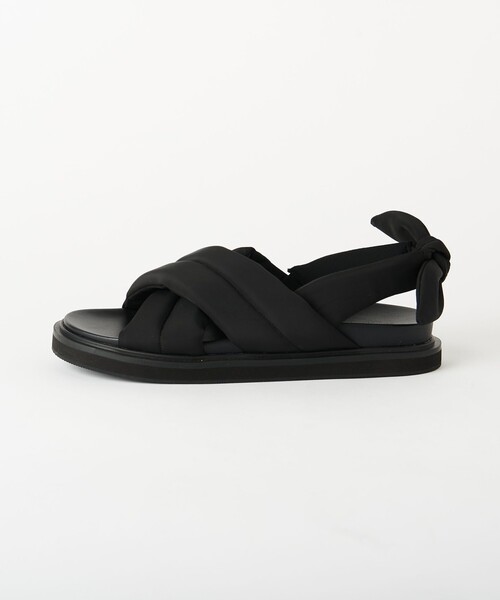 BEAUTY&YOUTH UNITED ARROWS サンダル ブラック セール】ビッグクロス バックストラップ サンダル（サンダル