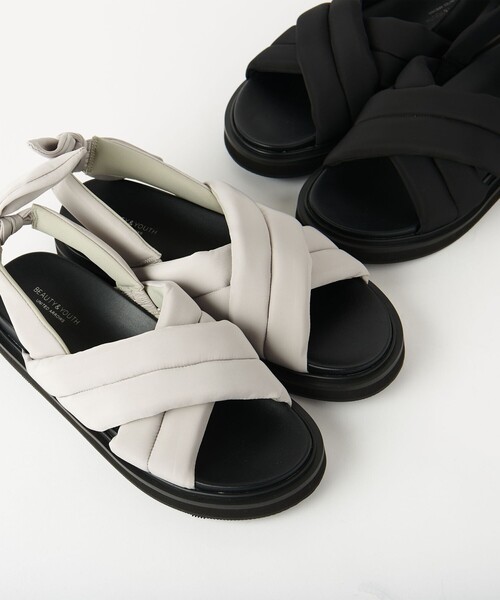 BEAUTY&YOUTH UNITED ARROWS(ビューティーアンドユースユナイテッドアローズ)の「バックリボンストラップ サンダル(サンダル・レディース・ブラック/ライトグレー・36/38/37)」の22枚目の写真