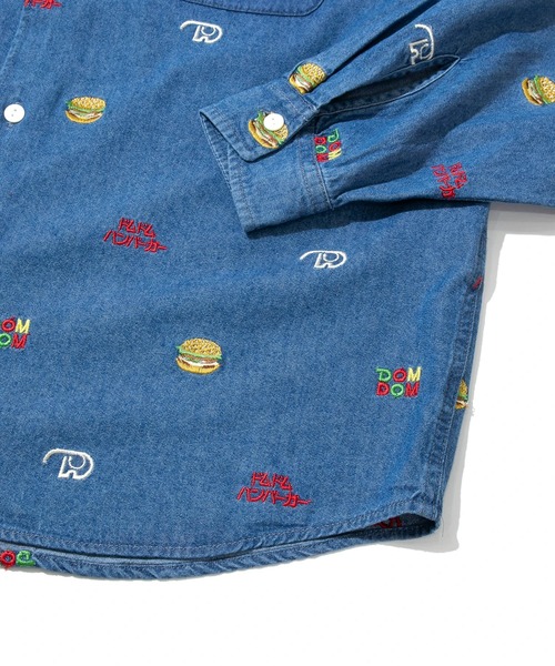go slow caravan(ゴースローキャラバン)の「DOMDOM × gsc 綿レーヨンデニム L/Sシャツ(シャツ/ブラウス・メンズ・ダークインディゴブルー/ライトインディゴブルー・LARGE/X-LARGE/MEDIUM)」の5枚目の写真