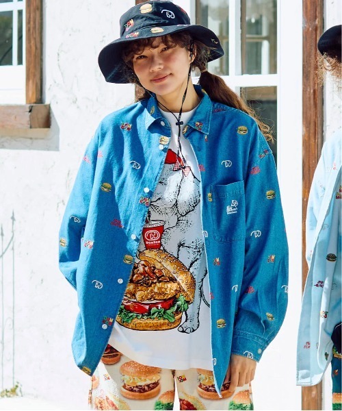 go slow caravan(ゴースローキャラバン)の「DOMDOM × gsc 綿レーヨンデニム L/Sシャツ(シャツ/ブラウス・メンズ・ダークインディゴブルー/ライトインディゴブルー・LARGE/X-LARGE/MEDIUM)」の22枚目の写真