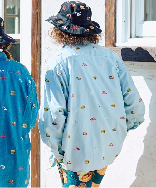 go slow caravan(ゴースローキャラバン)の「DOMDOM × gsc 綿レーヨンデニム L/Sシャツ(シャツ/ブラウス・メンズ・ダークインディゴブルー/ライトインディゴブルー・LARGE/X-LARGE/MEDIUM)」の15枚目の写真