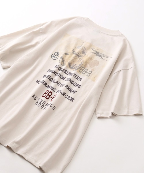 STAR WARS（スターウォーズ）の「【STAR WARS/スターウォーズ】ヴィンテージライクフォトプリントTシャツ（Tシャツ/カットソー・メンズ・ブラック系2/ホワイト系/ホワイト系1/スミクロ/ブラック系/ブラック系1/アイボリー/ホワイト系2・L/LL/M）」の3枚目の写真