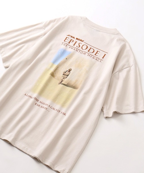 STAR WARS（スターウォーズ）の「【STAR WARS/スターウォーズ】ヴィンテージライクフォトプリントTシャツ（Tシャツ/カットソー・メンズ・ブラック系2/ホワイト系/ホワイト系1/スミクロ/ブラック系/ブラック系1/アイボリー/ホワイト系2・L/LL/M）」の4枚目の写真