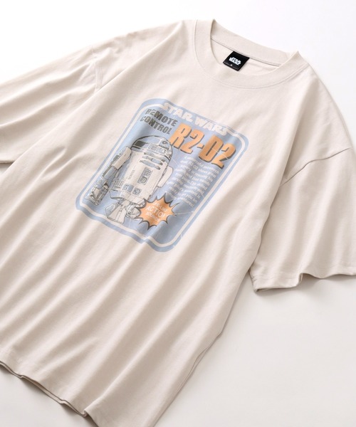 STAR WARS（スターウォーズ）の「【STAR WARS/スターウォーズ】ヴィンテージライクフォトプリントTシャツ（Tシャツ/カットソー・メンズ・ブラック系2/ホワイト系/ホワイト系1/スミクロ/ブラック系/ブラック系1/アイボリー/ホワイト系2・L/LL/M）」の2枚目の写真