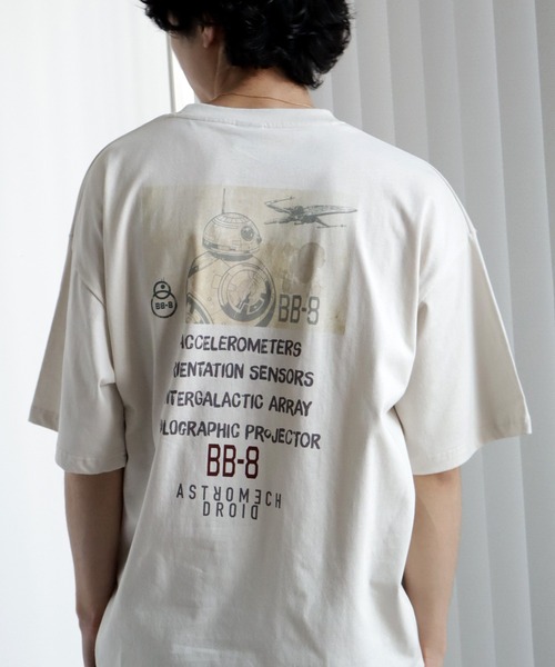 STAR WARS（スターウォーズ）の「【STAR WARS/スターウォーズ】ヴィンテージライクフォトプリントTシャツ（Tシャツ/カットソー・メンズ・ブラック系2/ホワイト系/ホワイト系1/スミクロ/ブラック系/ブラック系1/アイボリー/ホワイト系2・L/LL/M）」の19枚目の写真