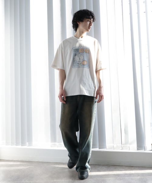 STAR WARS（スターウォーズ）の「【STAR WARS/スターウォーズ】ヴィンテージライクフォトプリントTシャツ（Tシャツ/カットソー・メンズ・ブラック系2/ホワイト系/ホワイト系1/スミクロ/ブラック系/ブラック系1/アイボリー/ホワイト系2・L/LL/M）」の13枚目の写真