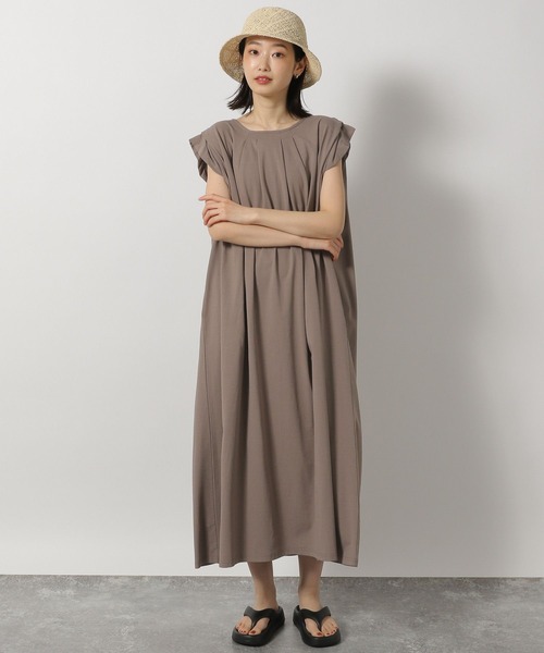 LAKOLE（ラコレ）の「【多機能ウェア】ラッシュガードタックワンピース / 291818（ワンピース・レディース・モカ/ブラック・FREE）」の5枚目の写真