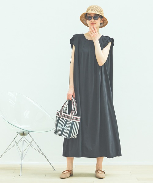 LAKOLE（ラコレ）の「【多機能ウェア】ラッシュガードタックワンピース / 291818（ワンピース・レディース・モカ/ブラック・FREE）」の22枚目の写真