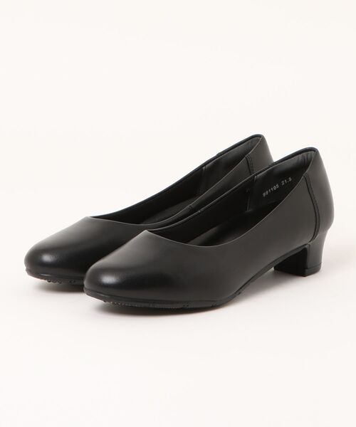 Parade(パレード)の「ラウンドトゥ4cmヒール本革パンプス 991105【Parade】(パンプス・レディース・ブラック・22.0cm/22.5cm/23.5cm/24.0cm/24.5cm/25.0cm/21.5cm/23.0cm)」の6枚目の写真