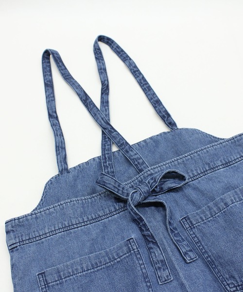 RNA-N（アールエヌエーエヌ）の「D1672 ＶＩＮＴＡＧＥ　ＦＩＮＩＳＨサロペット（スカート・レディース・ブルー系その他/キナリ/ワンウォッシュ・FREE）」の16枚目の写真