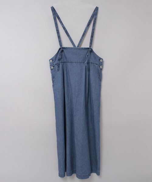 RNA-N（アールエヌエーエヌ）の「D1672 ＶＩＮＴＡＧＥ　ＦＩＮＩＳＨサロペット（スカート・レディース・ブルー系その他/キナリ/ワンウォッシュ・FREE）」の10枚目の写真