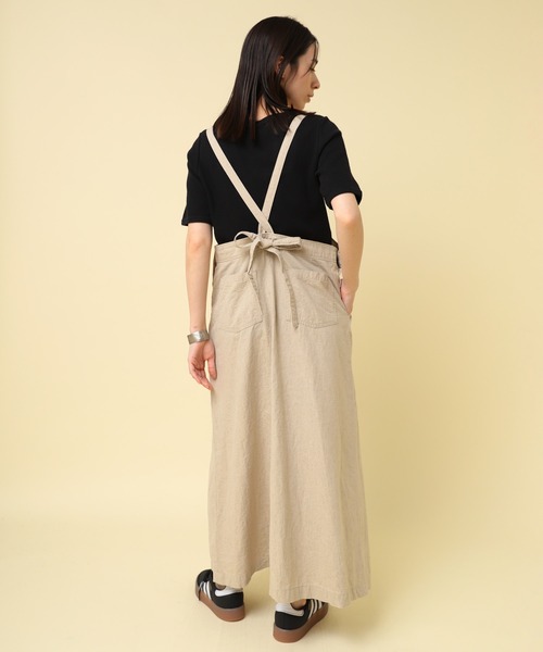 RNA-N（アールエヌエーエヌ）の「D1672 ＶＩＮＴＡＧＥ　ＦＩＮＩＳＨサロペット（スカート・レディース・ブルー系その他/キナリ/ワンウォッシュ・FREE）」の6枚目の写真