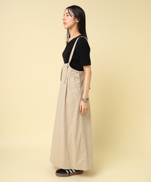 美品 RNA-N ツールポケオーバーオール サロペット ゆったり ベージュ 美品 RNA-N ツールポケオーバーオール サロペット ゆったり